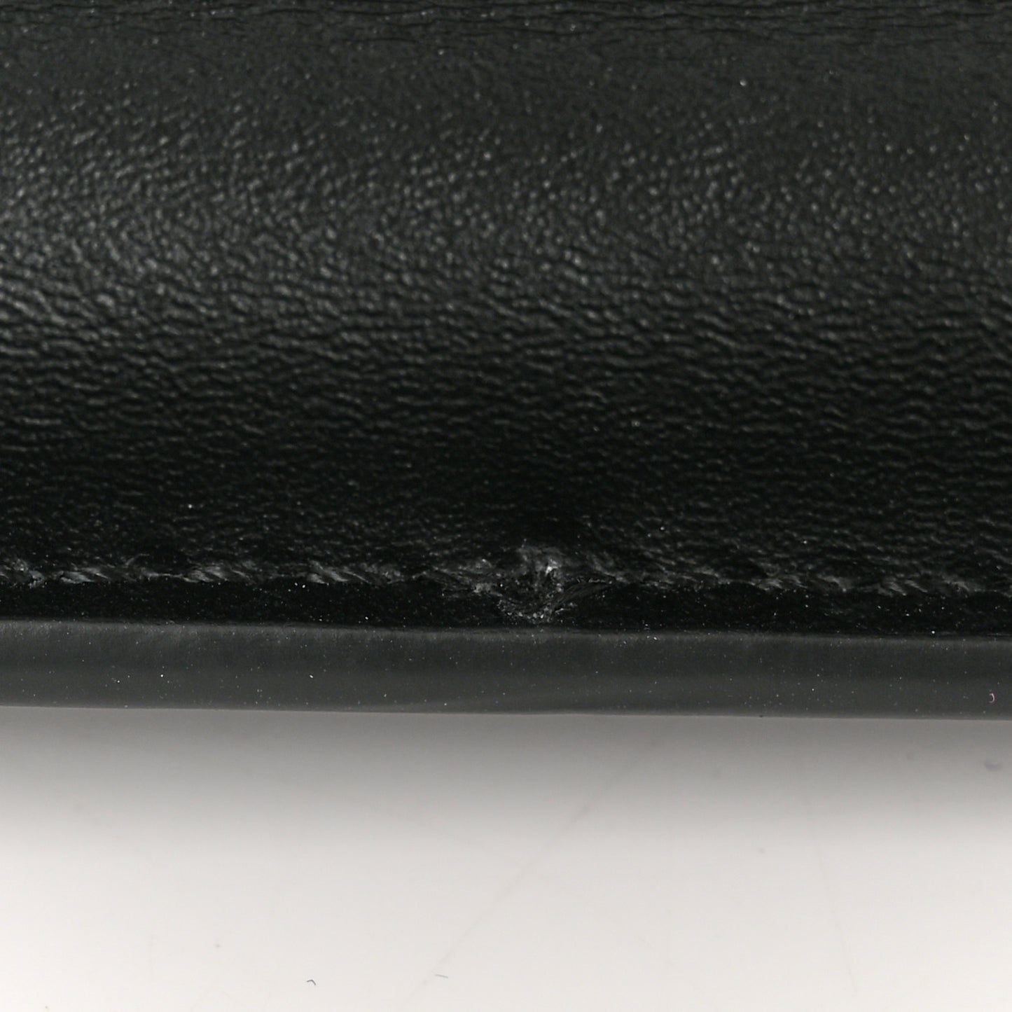 Vitello King Tamponato Logo Embossed Medium Wallet On Chain Black