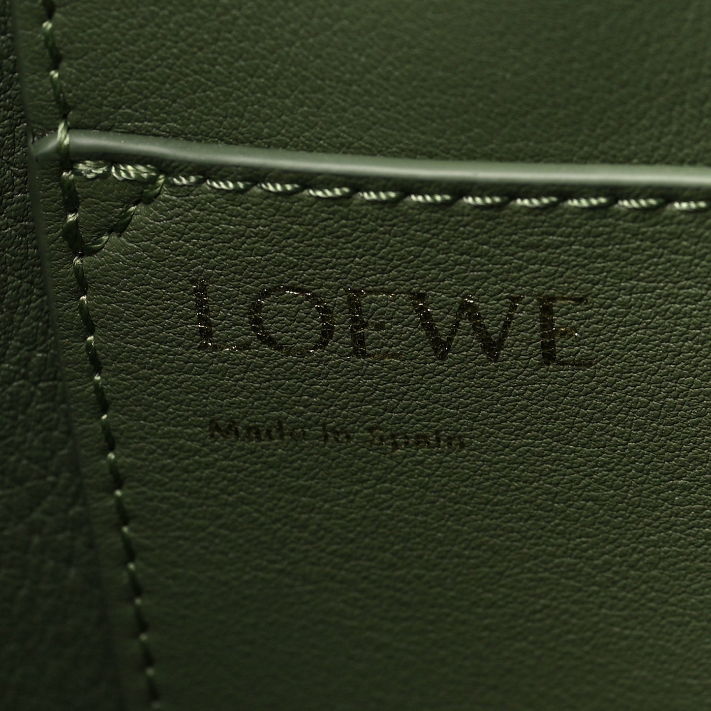 Jacquard Anagram Calfskin Small Square Tote Avocado Green