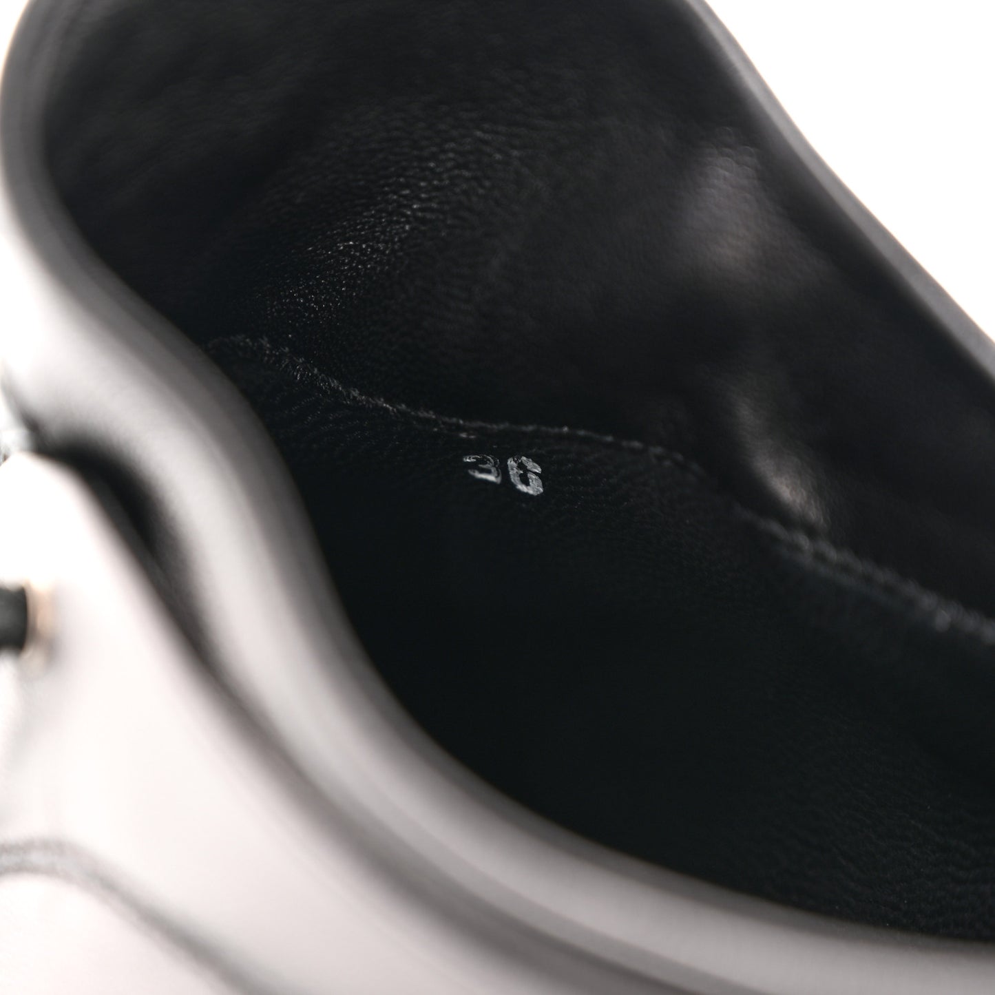 Lambskin Patent Cap Toe CC Sneakers 36 Black