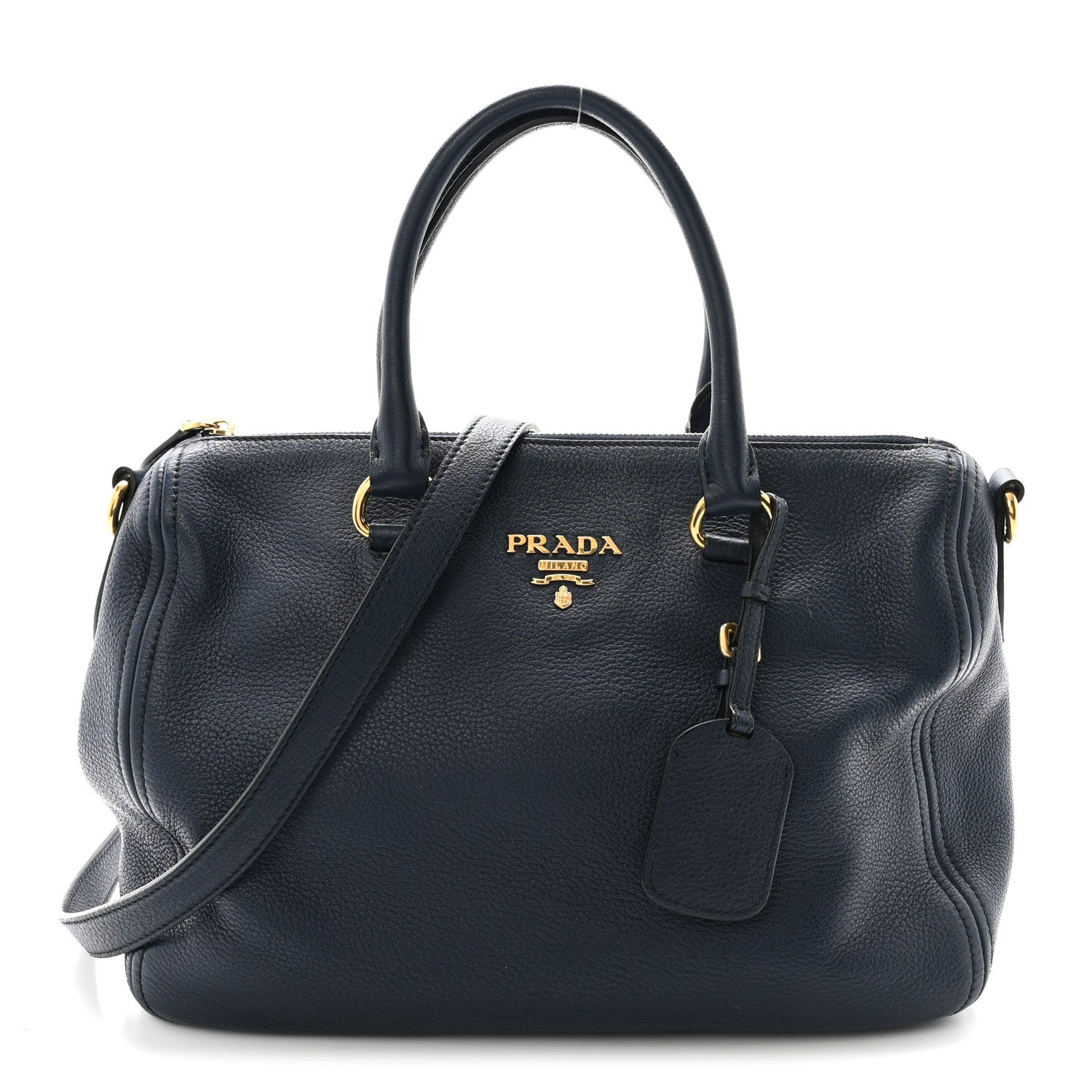 Prada Vitello Phenix Bauletto Baltico 1890057 – FASHIONPHILE