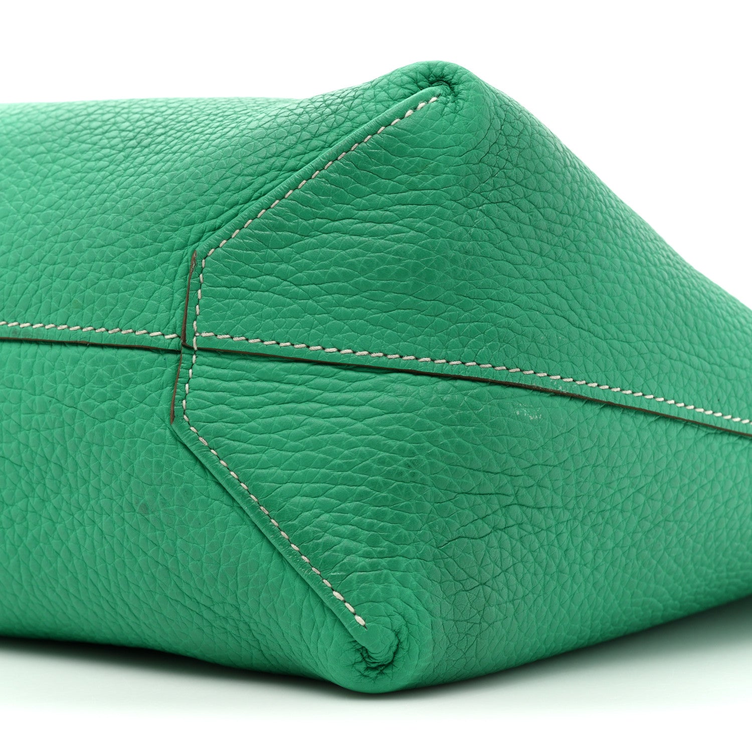 Hermes Taurillon Clemence Double Sens 36 Reversible Tote Menthe Colvert 10 of 20