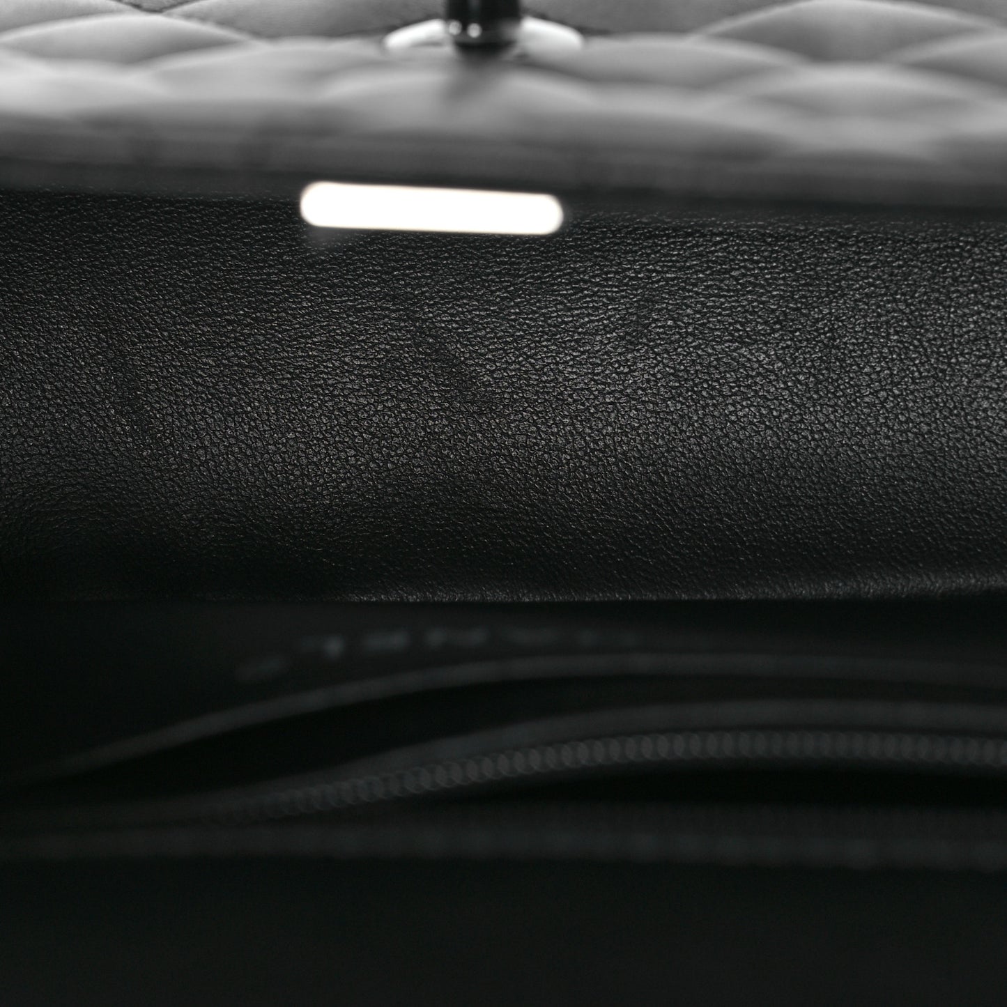 Lambskin Quilted Mini Top Handle Rectangular Flap So Black