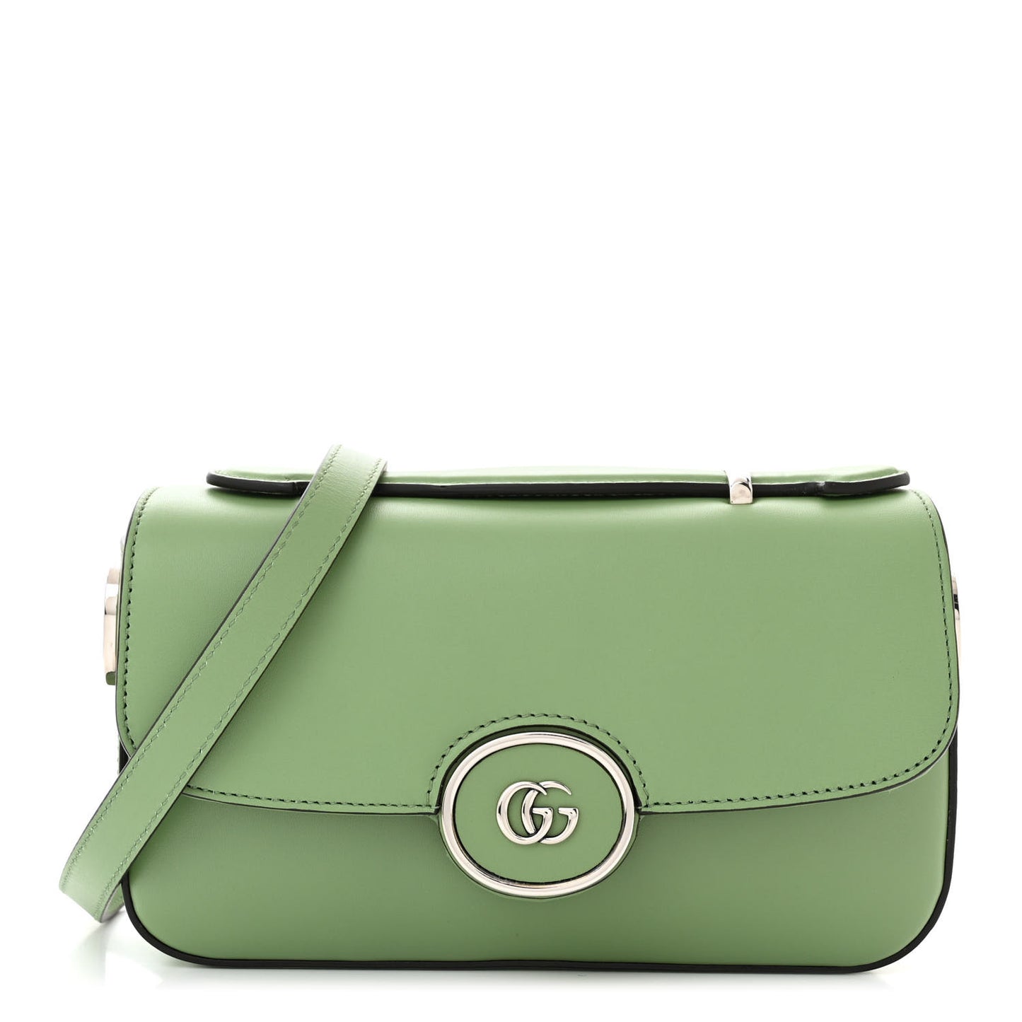 Calfskin Petite GG Mini Shoulder Bag Light Green