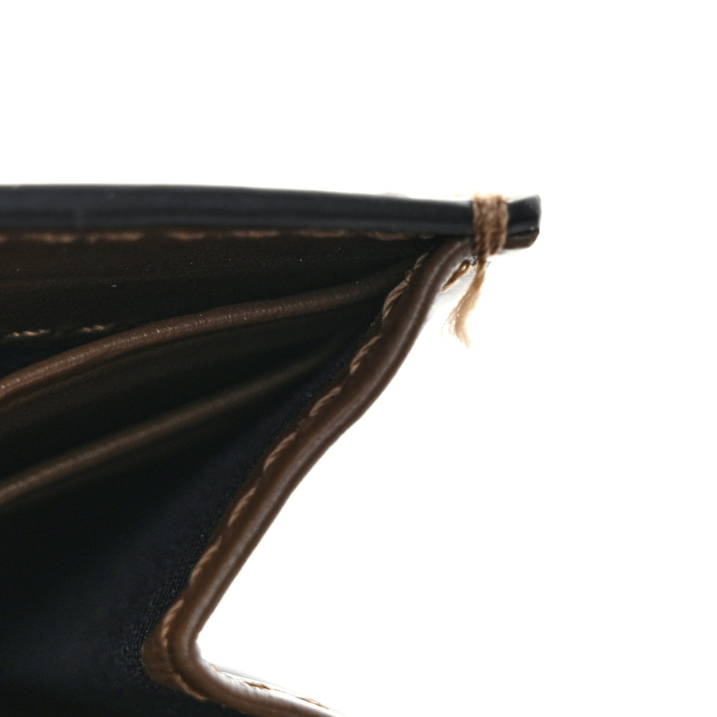 Vitello Soft F is Fendi Bi-Color FF 1974 Embossed Continental Envelope Wallet On Chain Maya Black