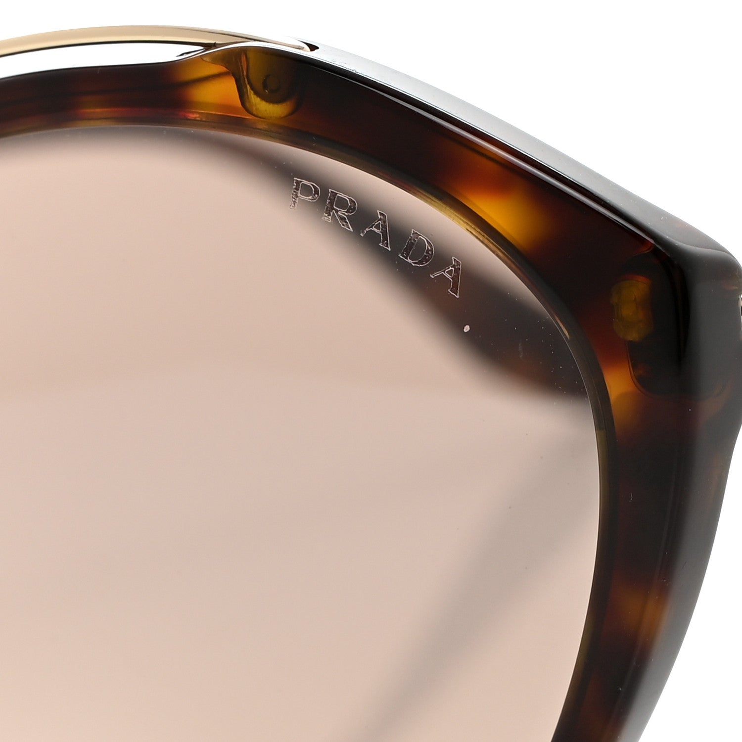 Prada Acetate Round Sunglasses SPR 18U Tortoise 7 of 8