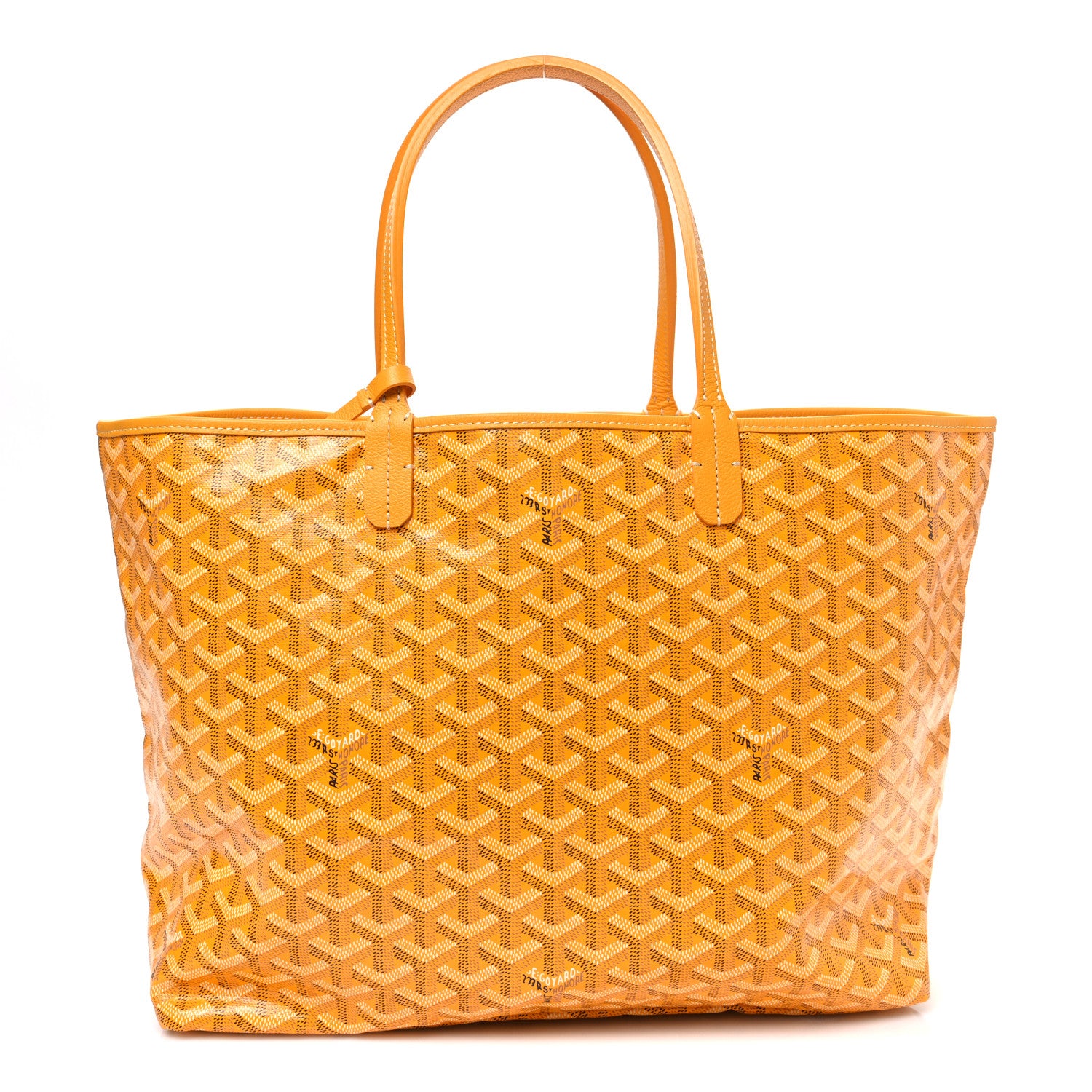 ゴヤール　サンルイ　イエロー Goyard Goyardine Saint Louis PM Yellow 1831946 – FASHIONPHILE