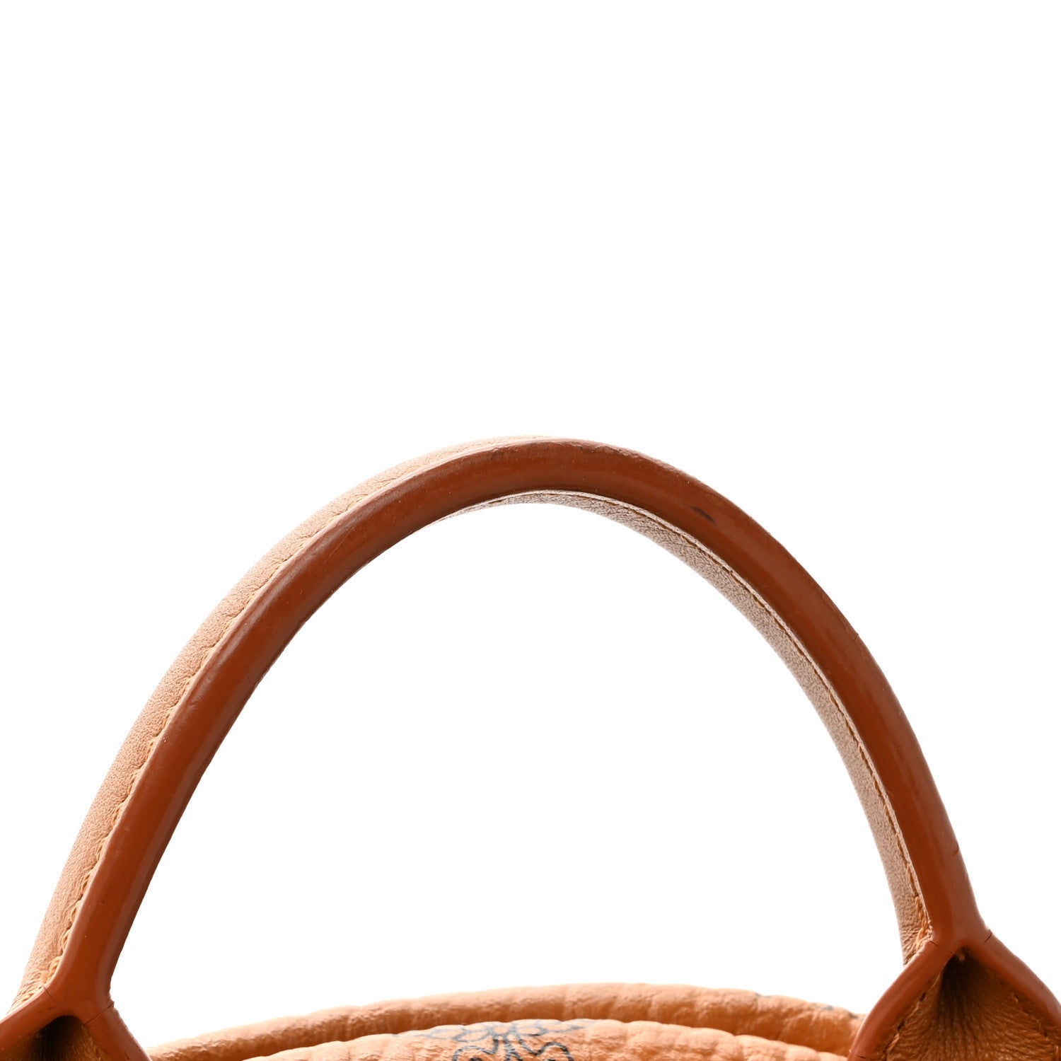MCM Visetos Small Side Stud Stark Backpack Cognac 15 of 15