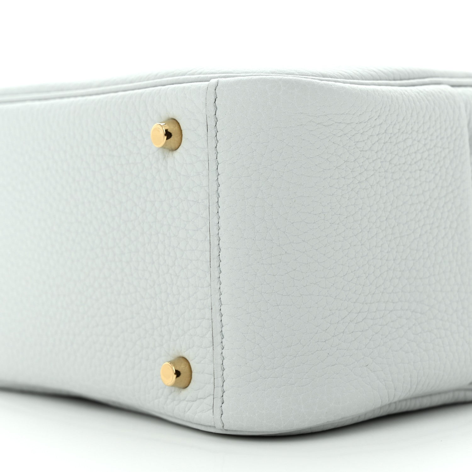 Hermes Taurillon Clemence Mini Lindy 20 Bleu Pale 10 of 10