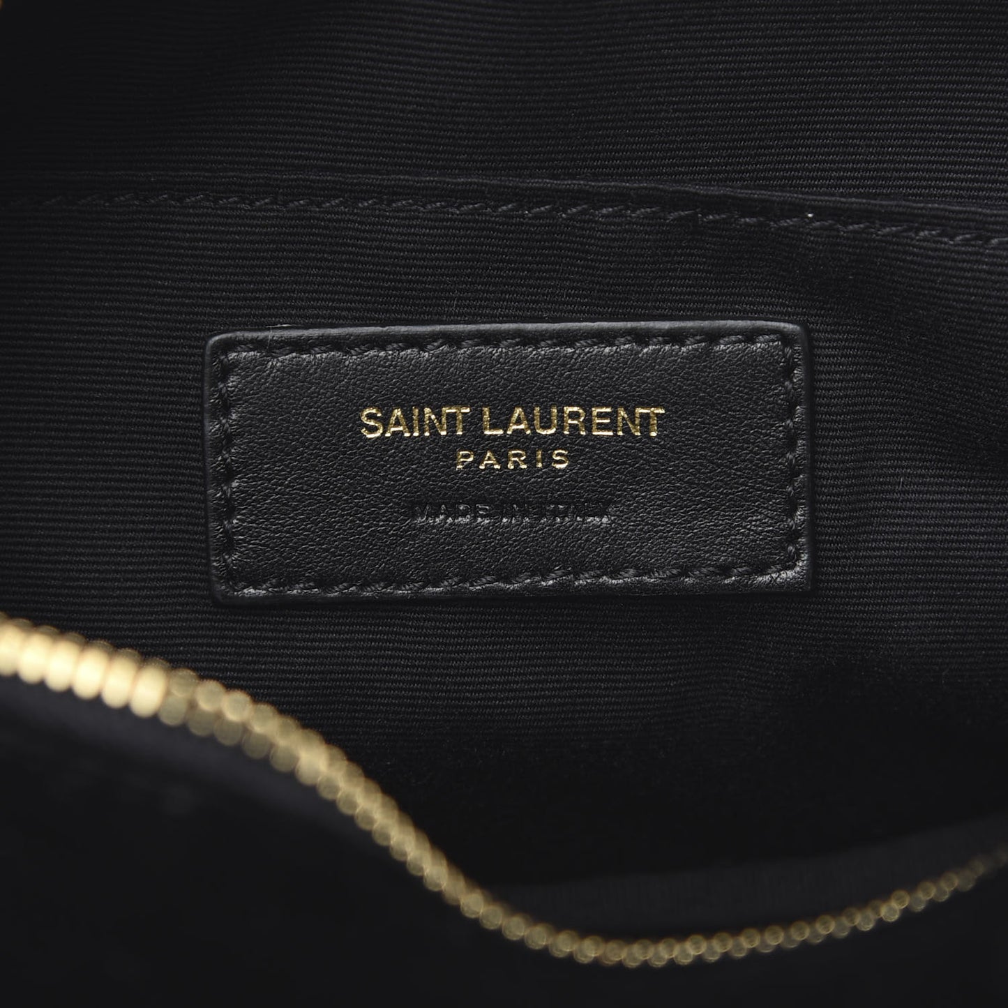 Velour Matelasse Monogram Lou Belt Bag Black