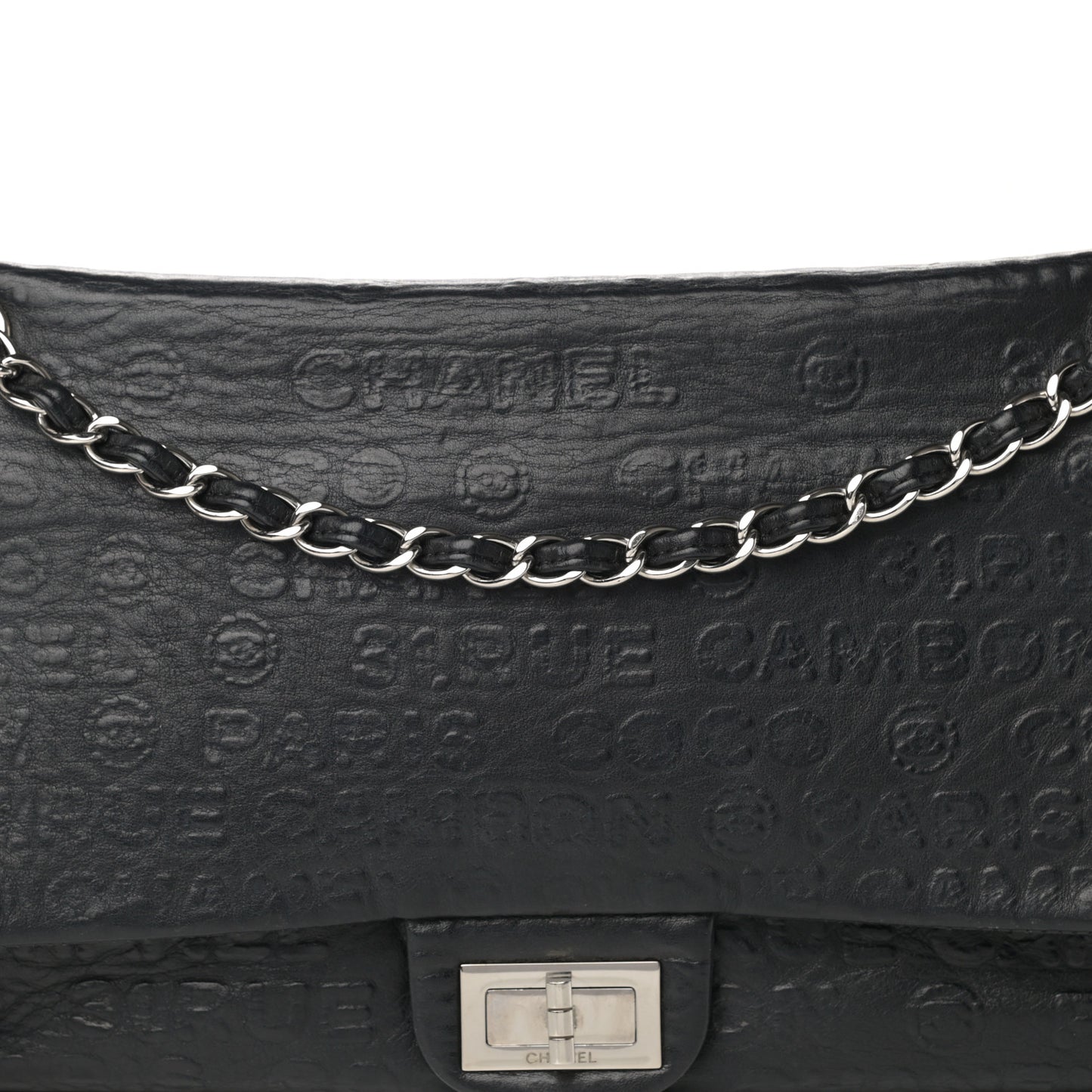 Calfskin Unlimited Jumbo Double Flap Black