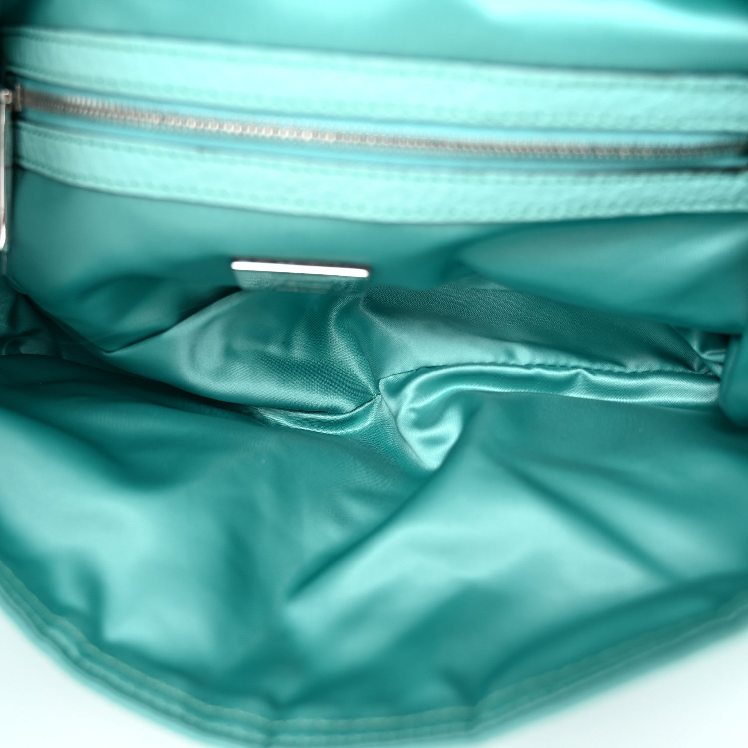 Fendi Econyl Cuoio Romano Multipocket Baguette Turquoise 5 of 13