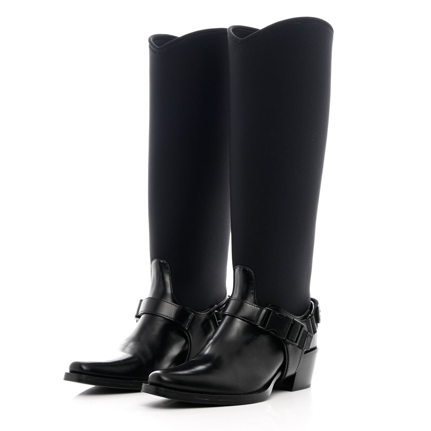 Spazzolato Rois Neoprene 50mm Western Tall Boots 37 Black