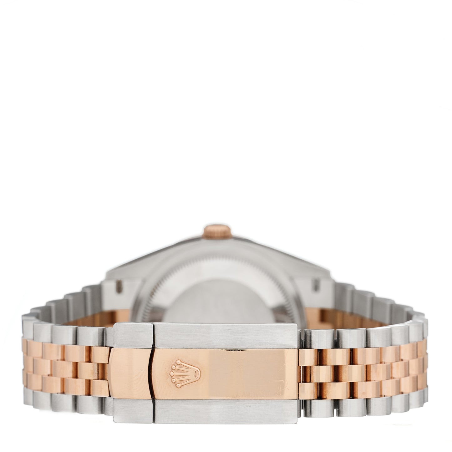 Stainless Steel 18K Everose Gold Diamond 36mm Oyster Perpetual Datejust Watch Rhodium Roman 126281RBR