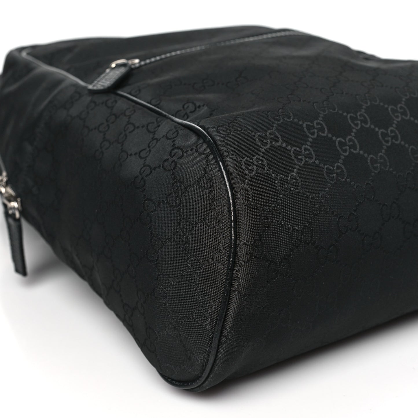 Nylon Monogram Slim Backpack Black