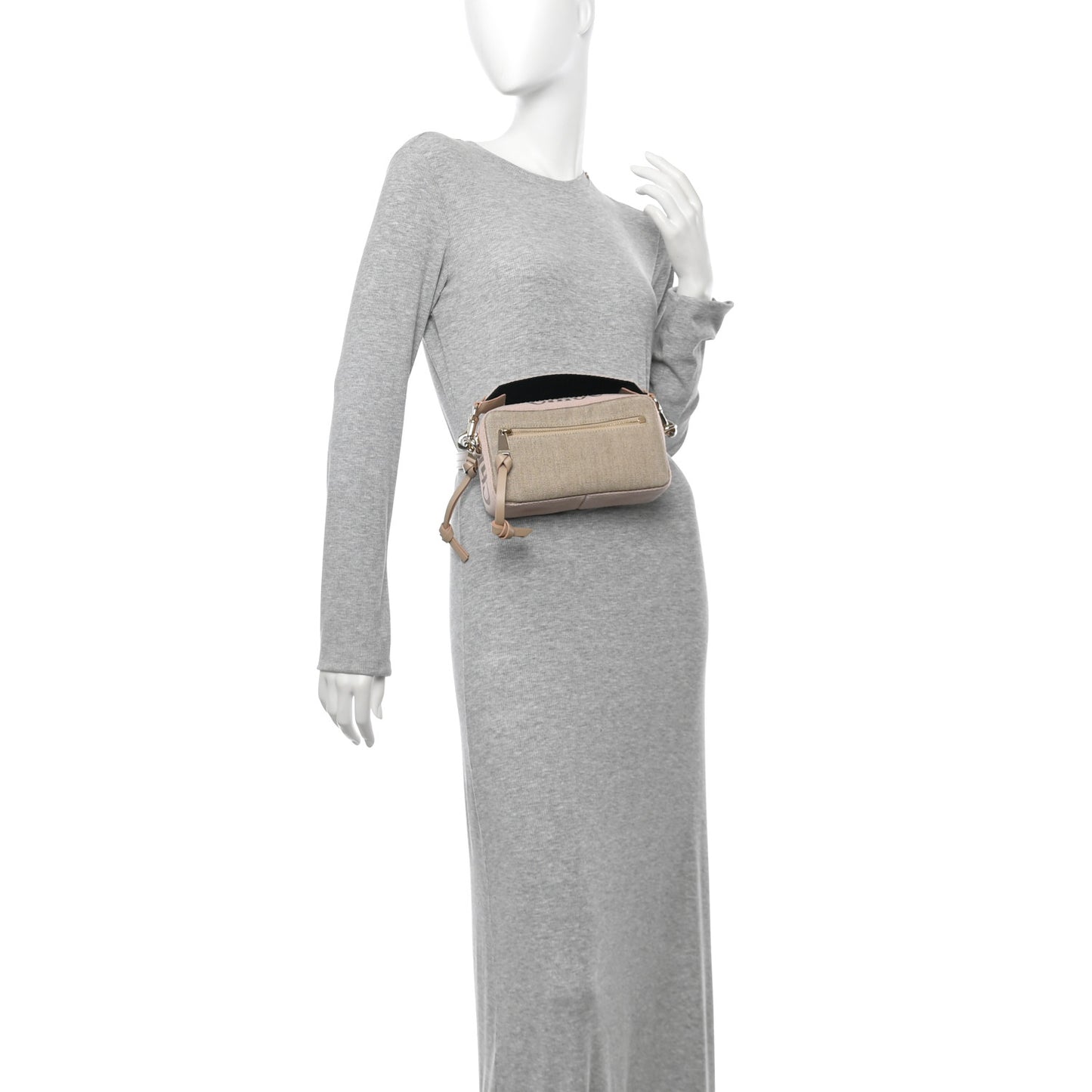 Linen Woody Belt Bag Blush Beige