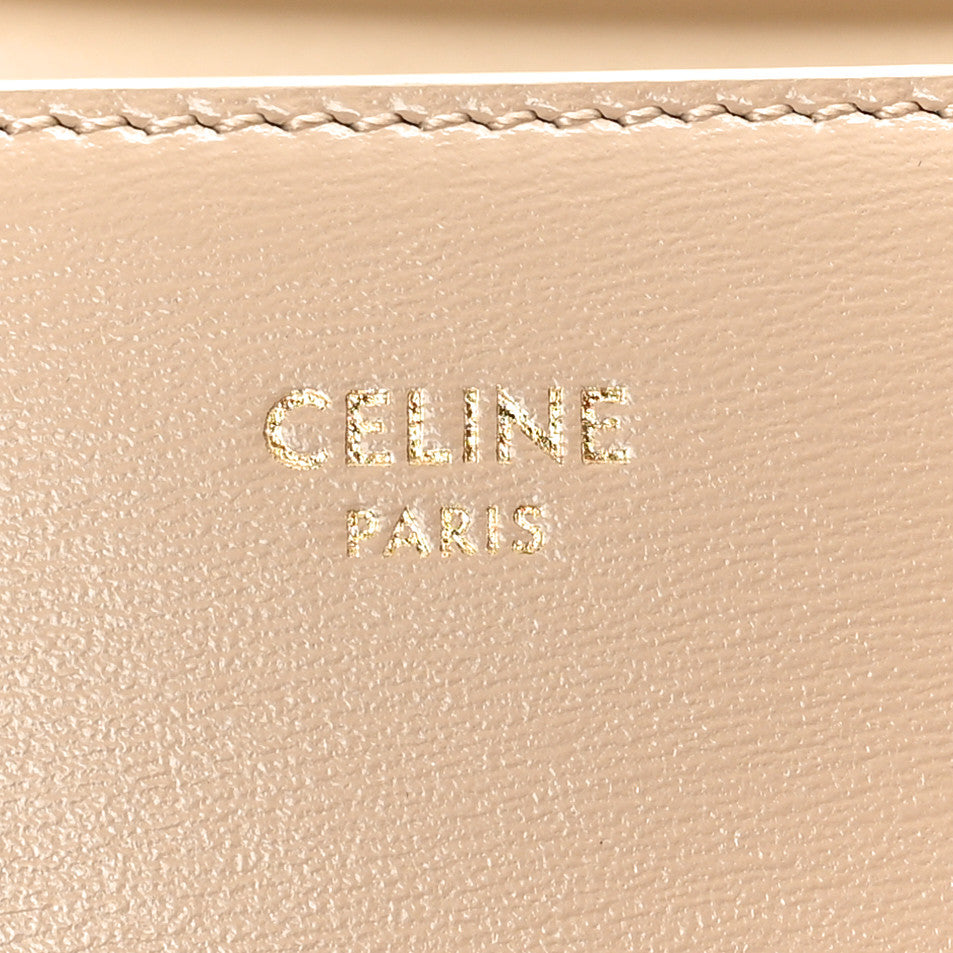 Celine Shiny Calfskin Triomphe Margo Wallet on Chain Nude 7 of 10