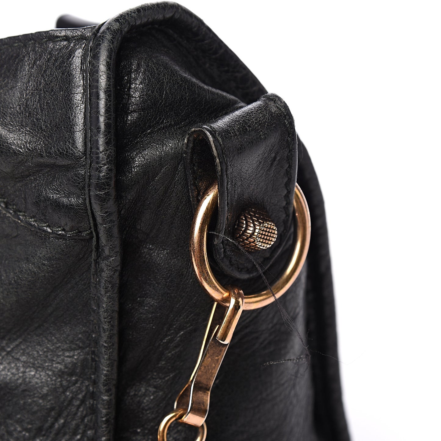 Agneau Giant 12 Rose Gold Hardware City Black