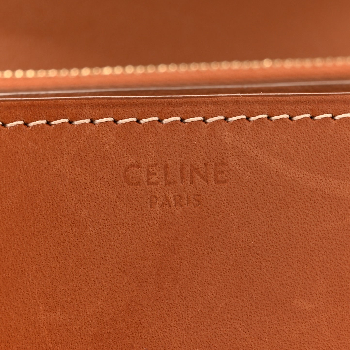 Natural Calfskin Medium Classic Box Flap Bag Tan