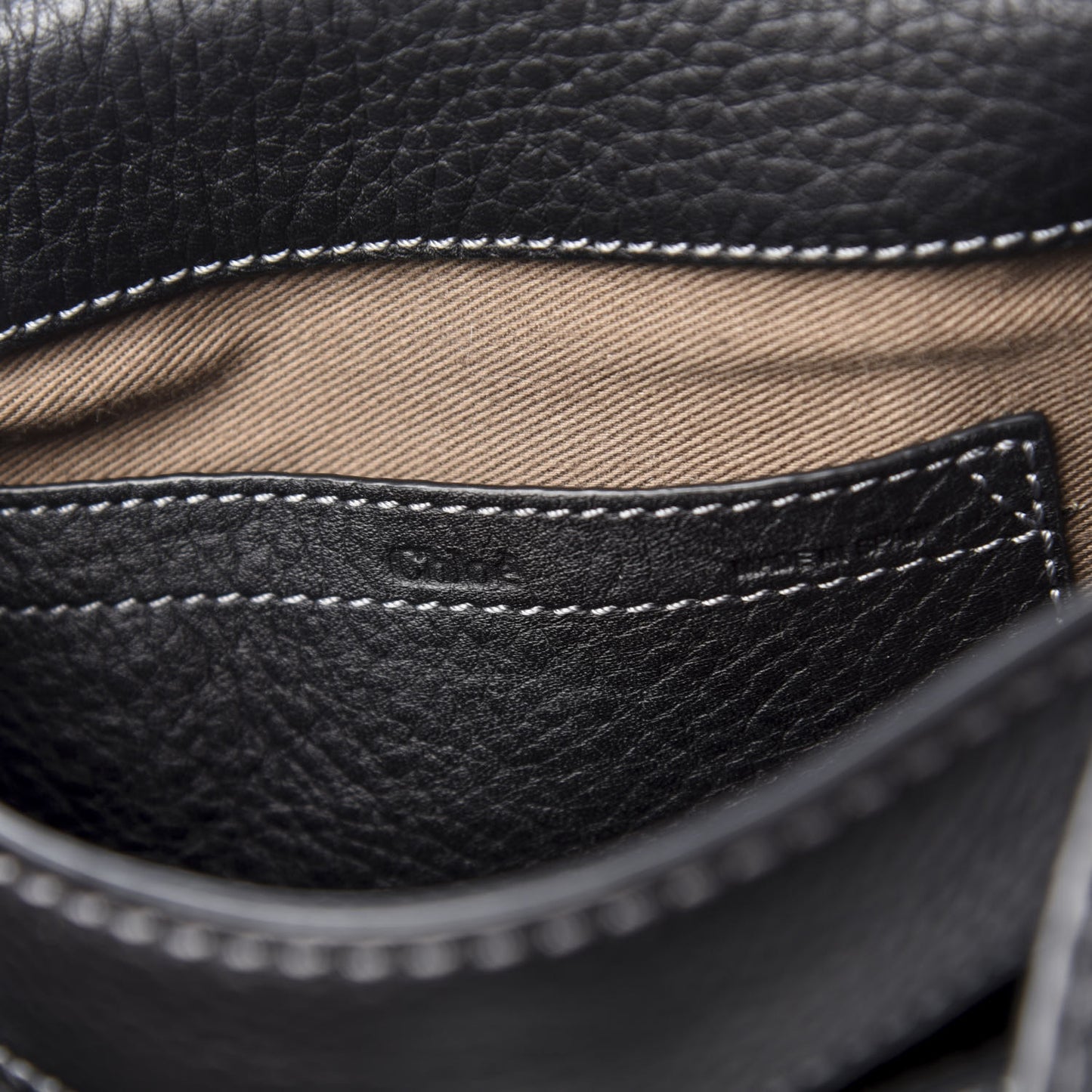 Calfskin Mini Marcie Round Crossbody Bag Black