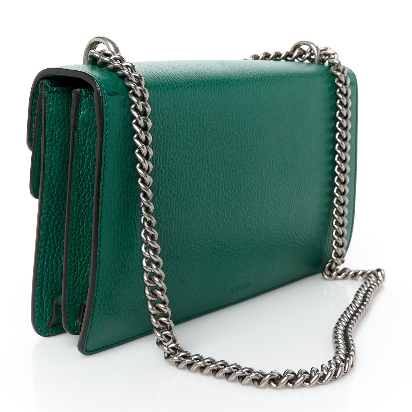 Dollar Calfskin Crystal Small Dionysus Shoulder Bag Emerald