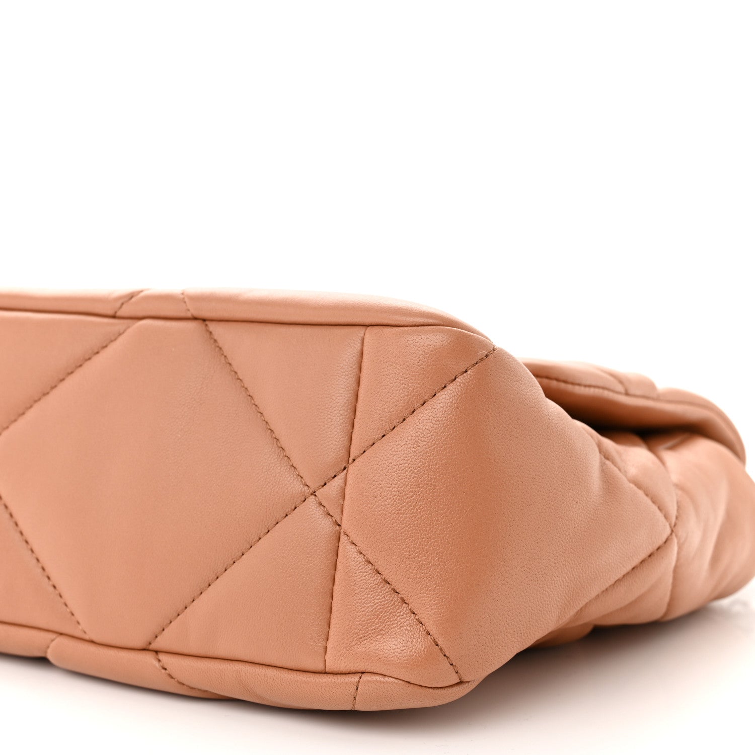 Chanel Lambskin Quilted Large Chanel 19 Flap Brown 10 of 11