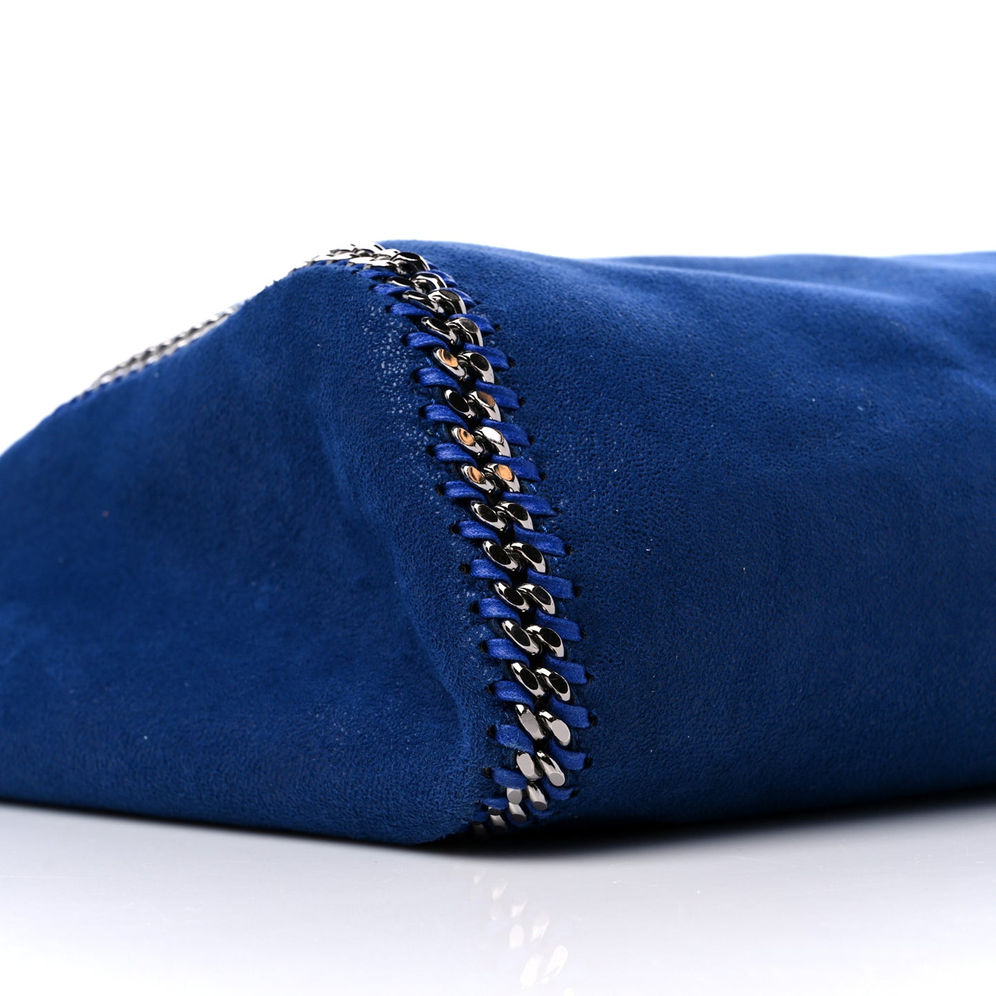 Chamois Shiny Dotted Reversible Tote Blue