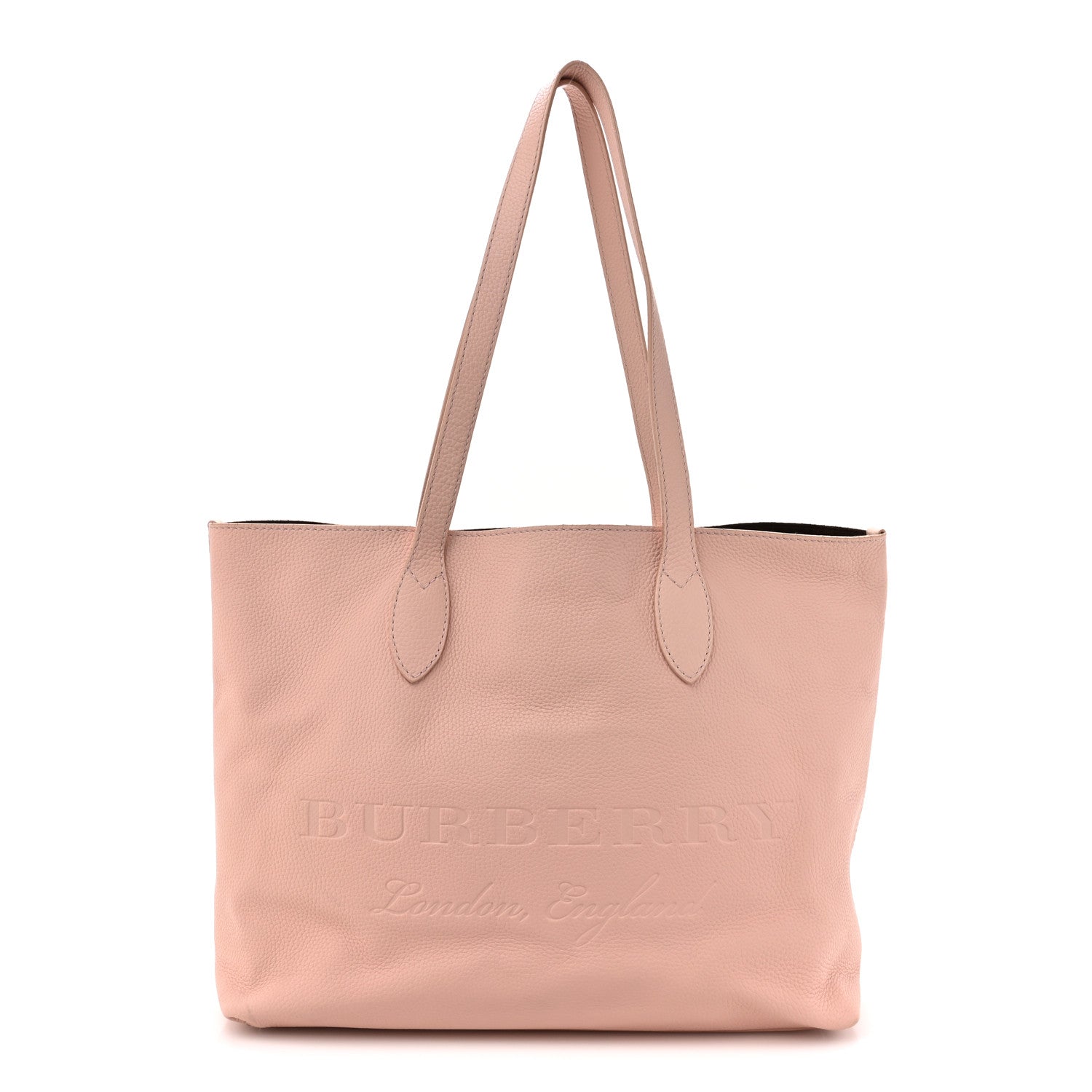 Burberry Grainy Calfskin Remington Tote Pale Ash Rose 1 of 15