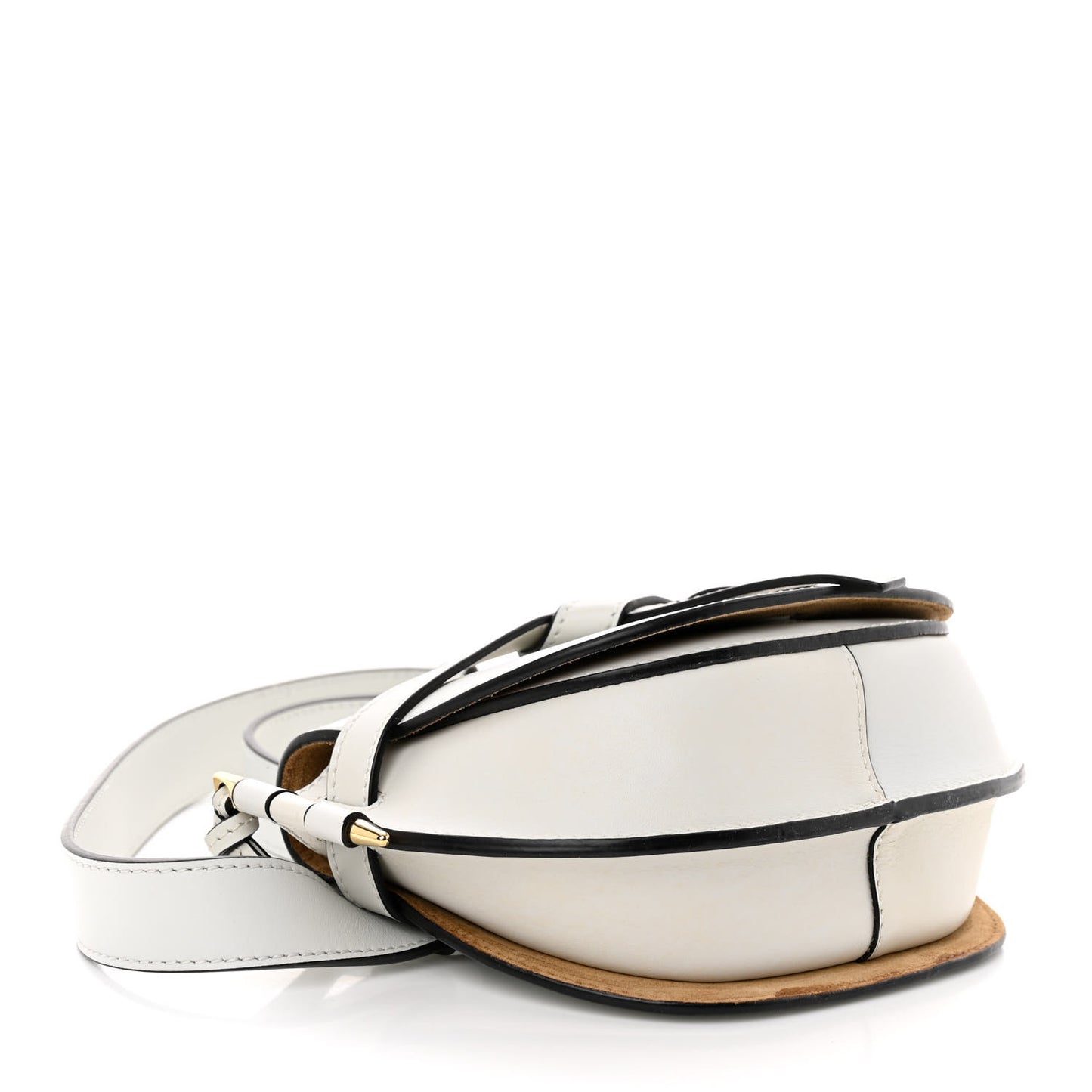 Calfskin Mini Gate Belt Bag Kaolin