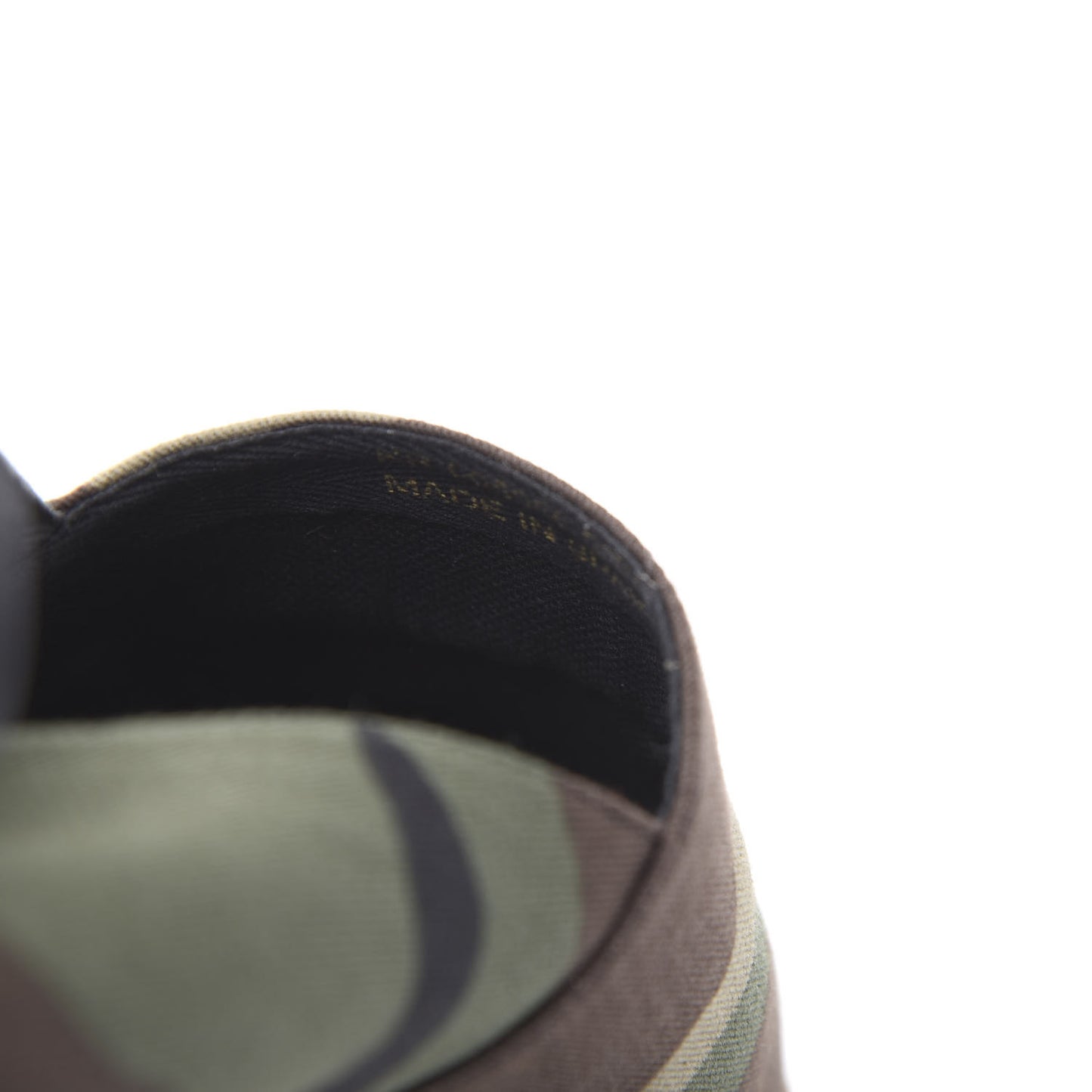 Canvas Camouflage Espadrilles 37.5 Kaki Black