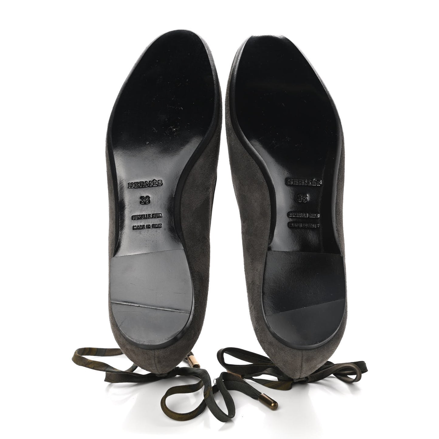 Suede Flats 36 Grey
