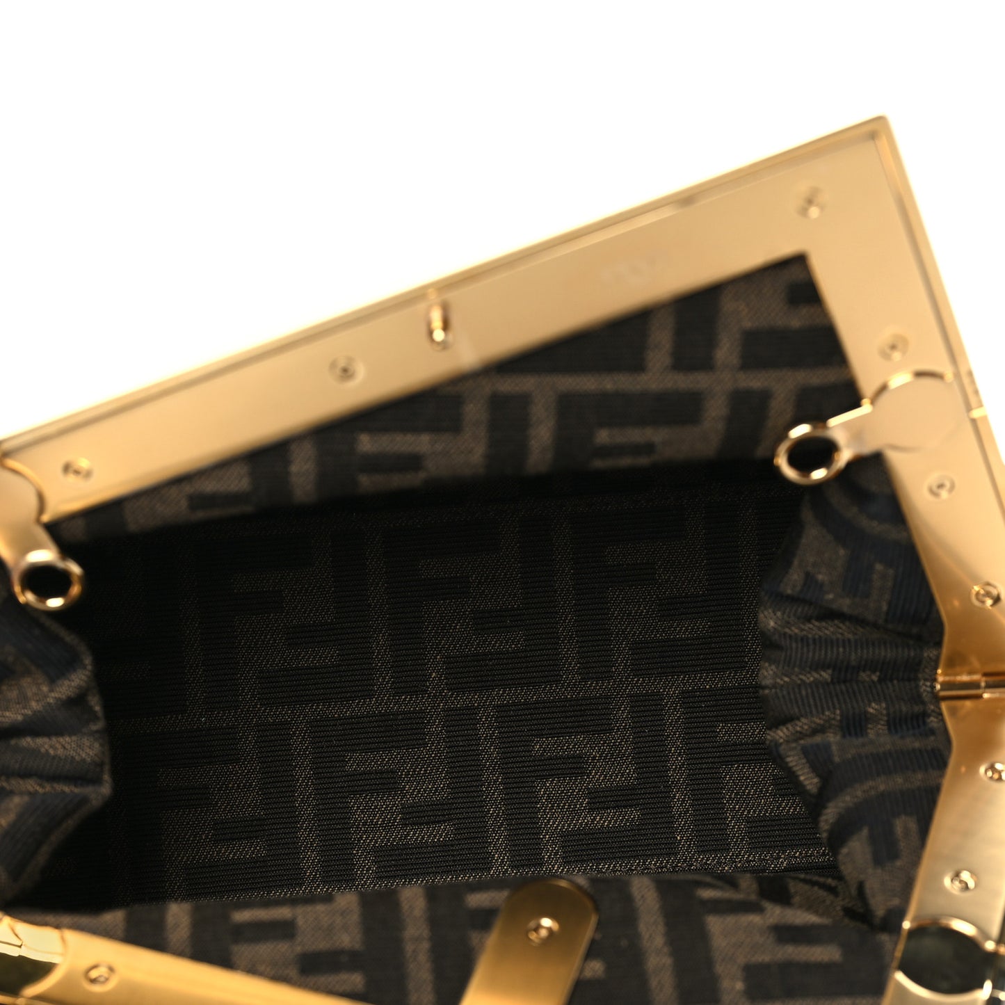 Shiny Nappa Small Fendi First Caramello