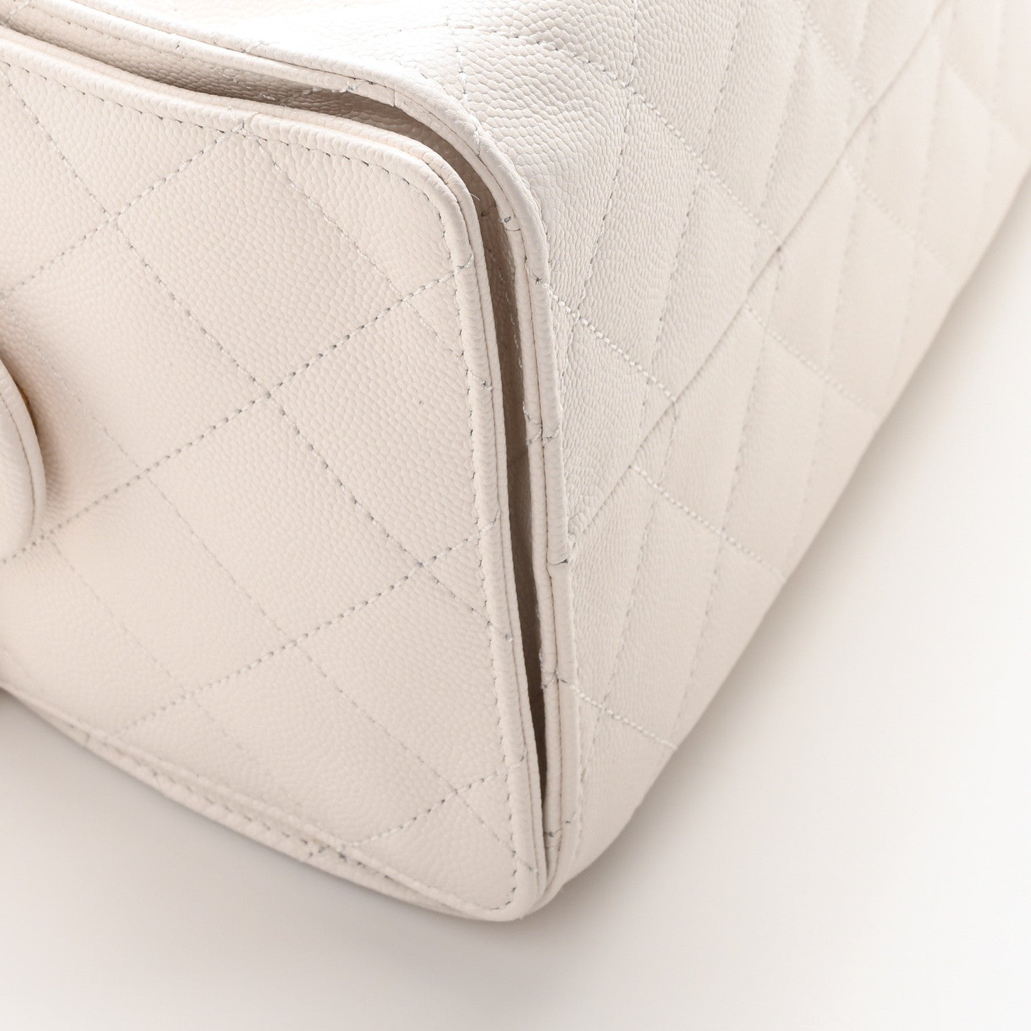 Chanel Caviar Quilted Small Chanel 25 Handbag White 9 of 11