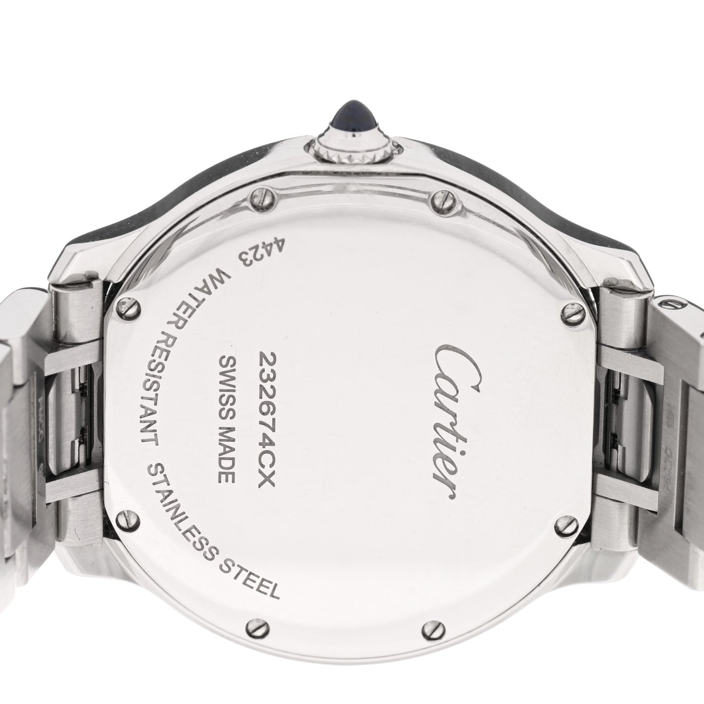 Stainless Steel 36mm Ronde Must de Cartier Quartz Watch