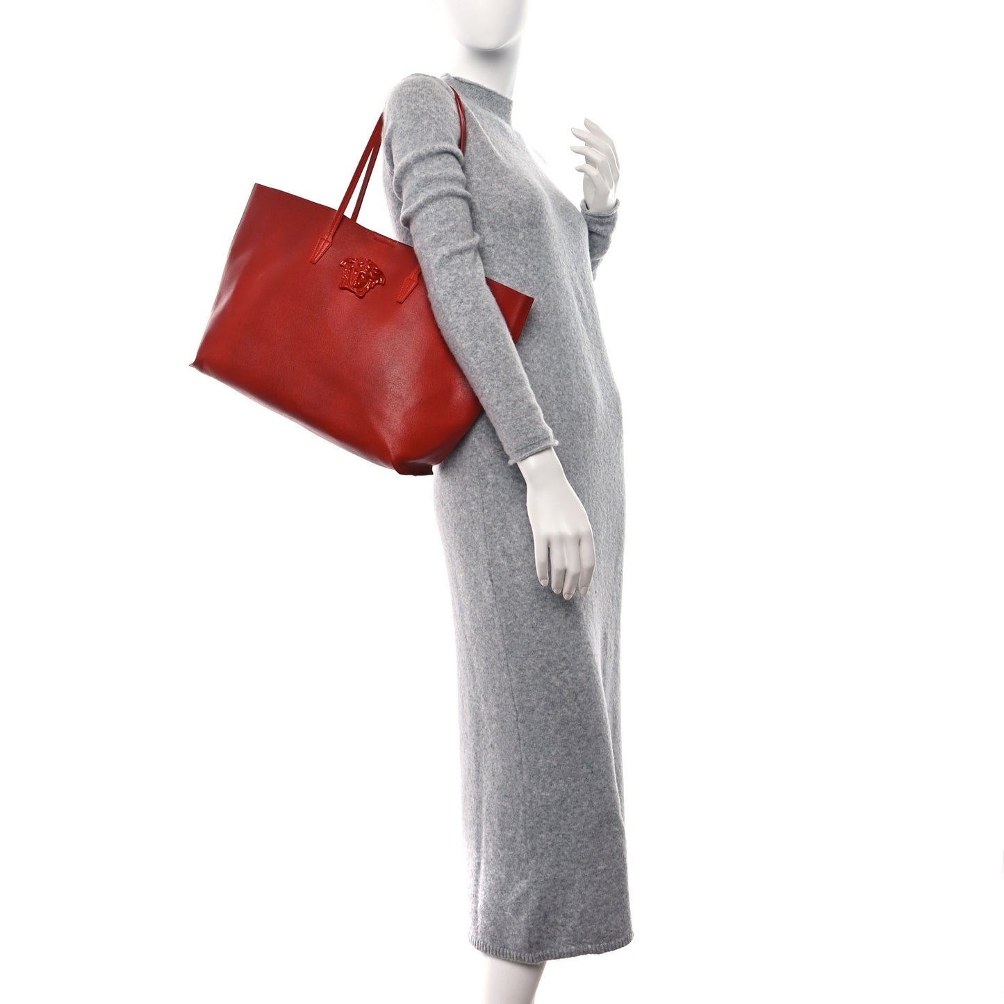 Saffiano Palazzo Medusa Tote Red