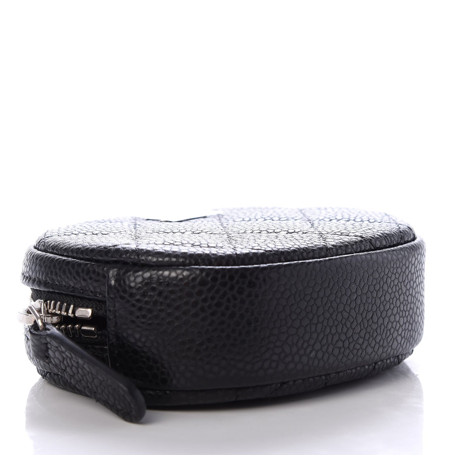 Chanel Caviar Quilted Zip Around Classic Coin Purse Black 4 of 8