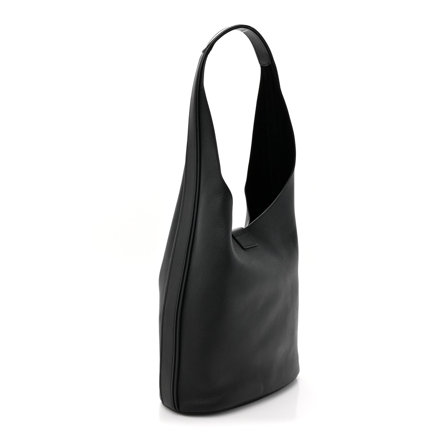 Calfskin Medium Archivo Gancio Hobo Black Black