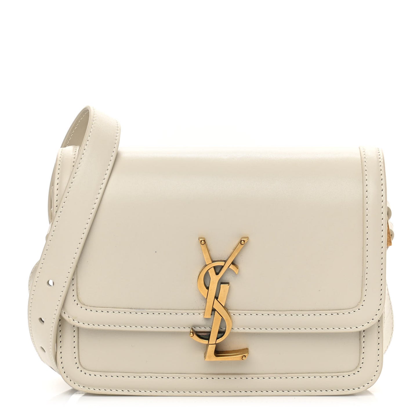 Smooth Calfskin Small Solferino Satchel Ivory