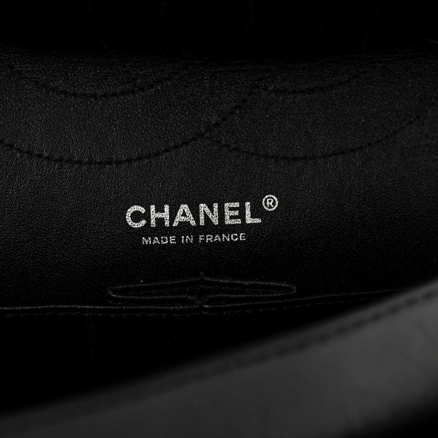 Distressed Patent Quilted 2.55 Reissue 227 Flap Black