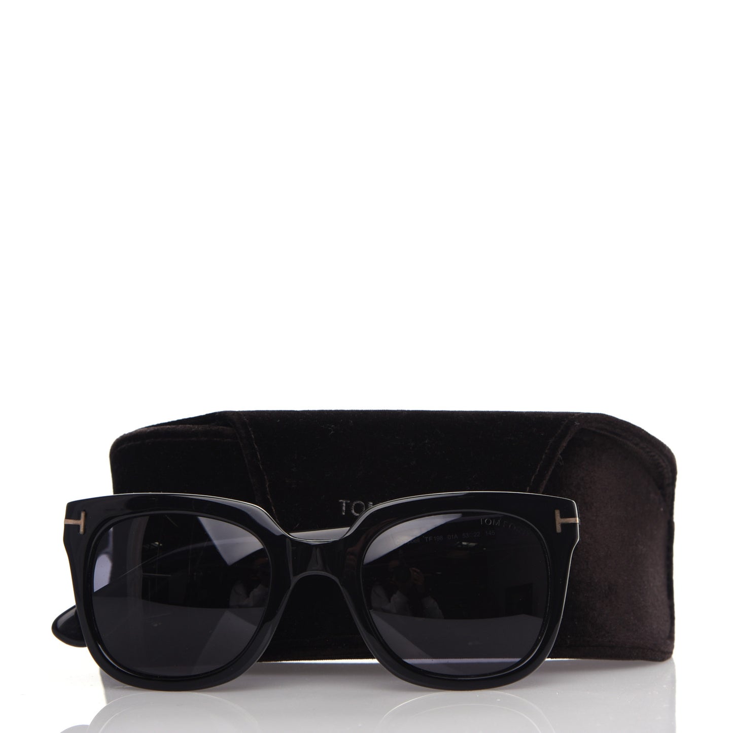 Acetate Campbell Sunglasses TF198 Black