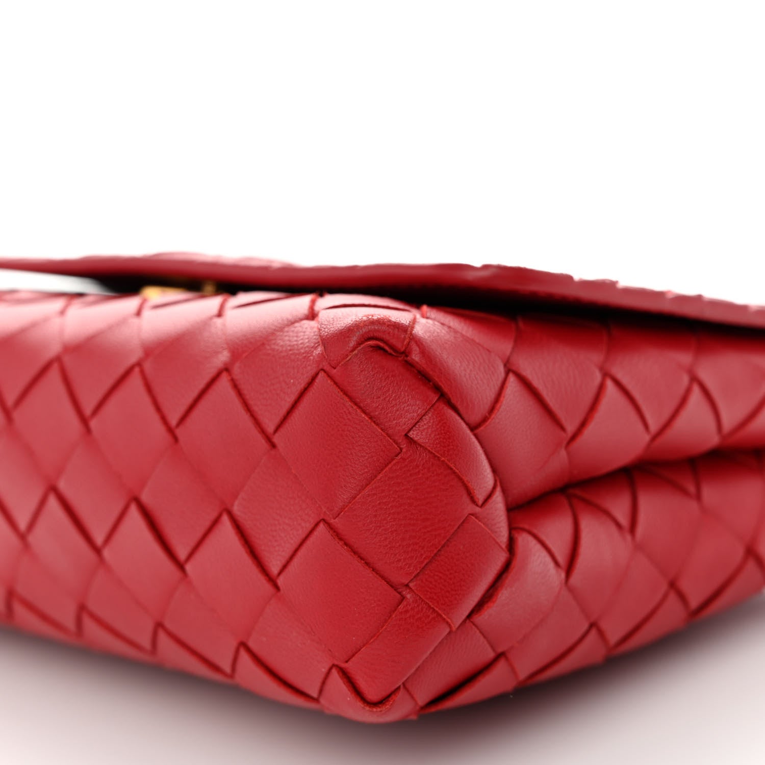 Bottega Veneta Lambskin Intrecciato Mini Crossbody Bag Apple Candy 10 of 11