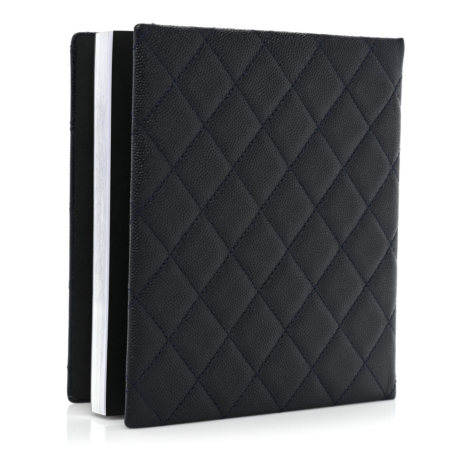 Caviar Quilted Notebook Black