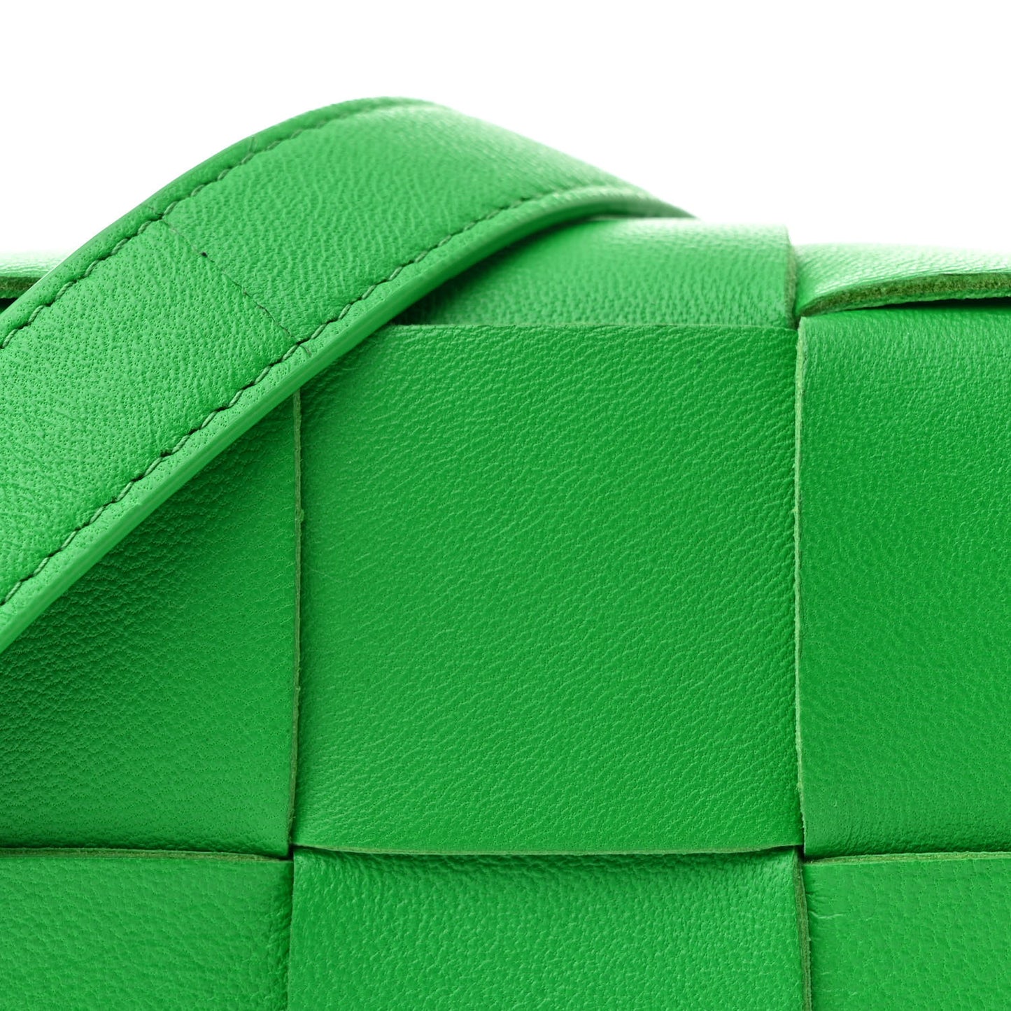 Lambskin Maxi Intreccio Candy Cassette Crossbody Bag Parakeet