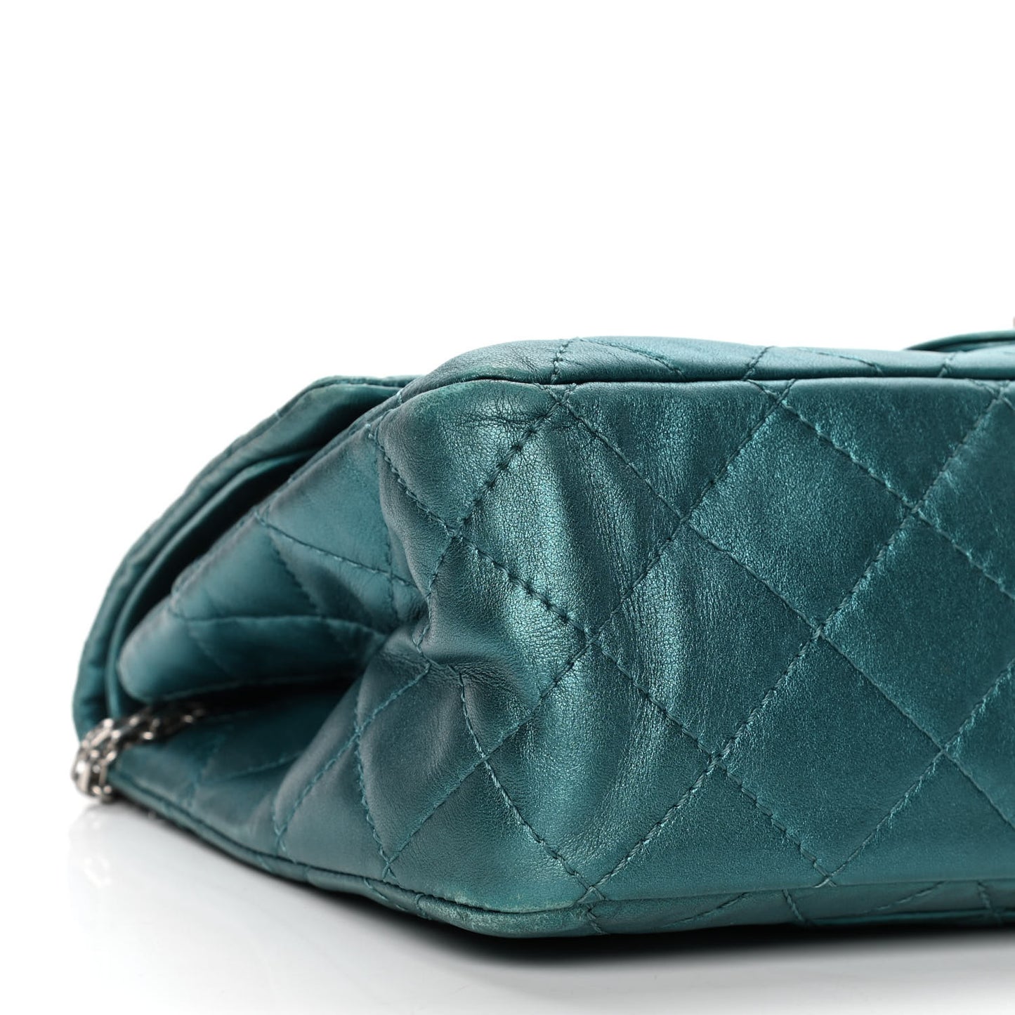 Metallic Calfskin Quilted 2.55 Reissue 226 Flap Turquoise