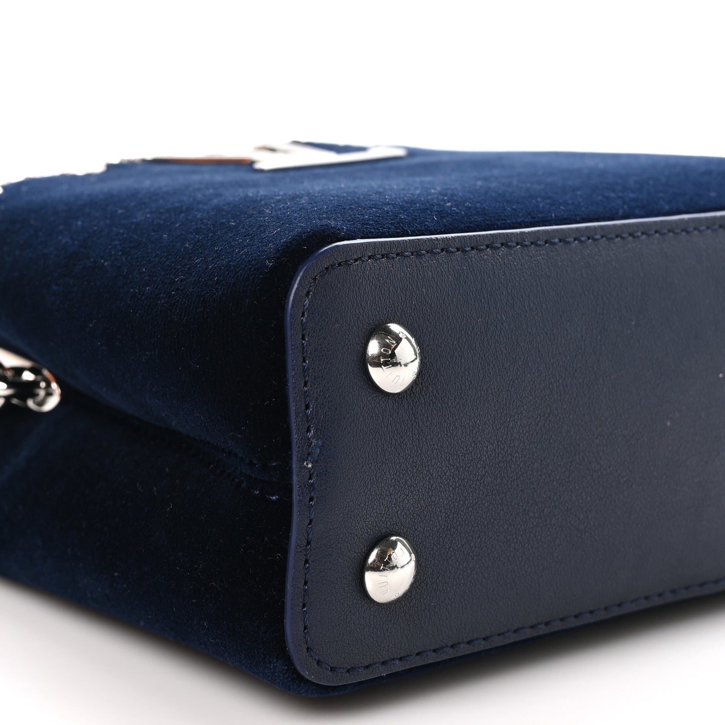 Velvet Crystal Capucines Mini Midnight Blue