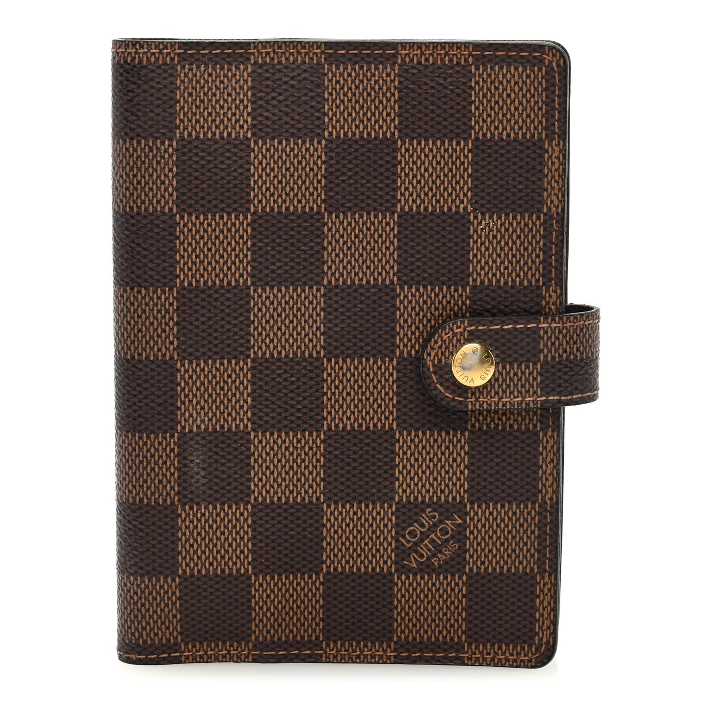 LOUIS VUITTON Damier Ebene Small Ring Agenda Cover