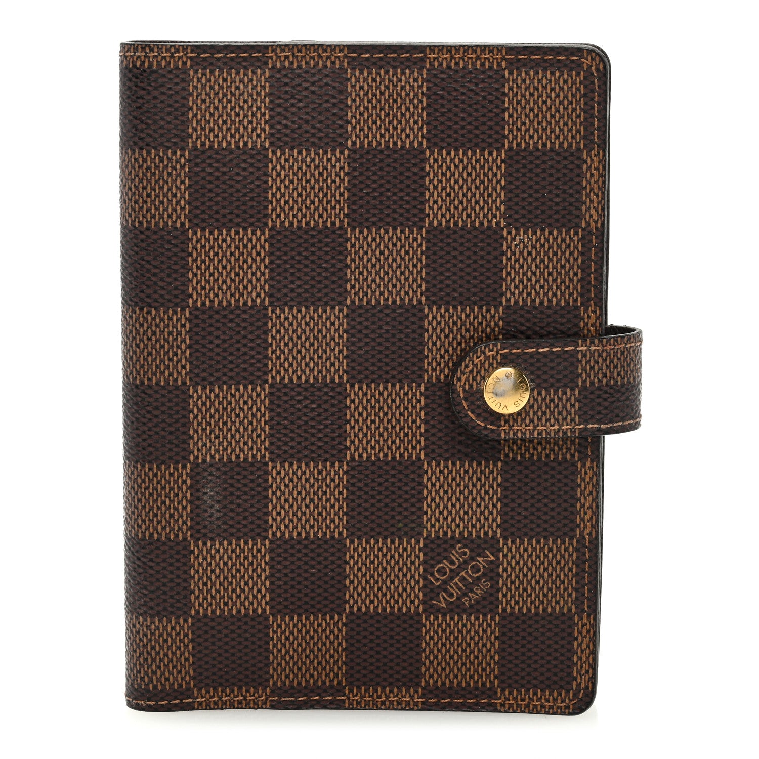 Louis Vuitton LOUIS VUITTON Damier Ebene Small Ring Agenda Cover 1 of 6