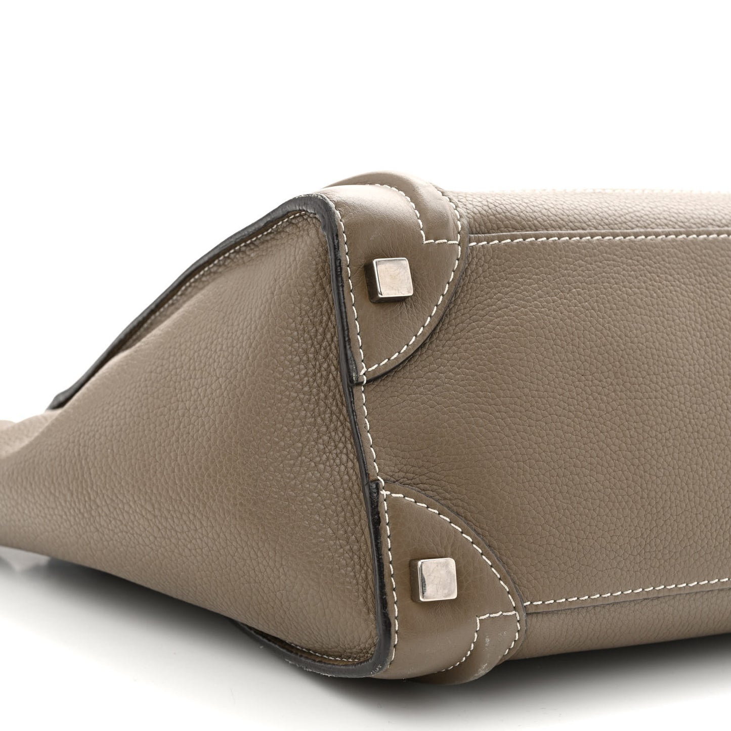 Drummed Calfskin Micro Luggage Souris