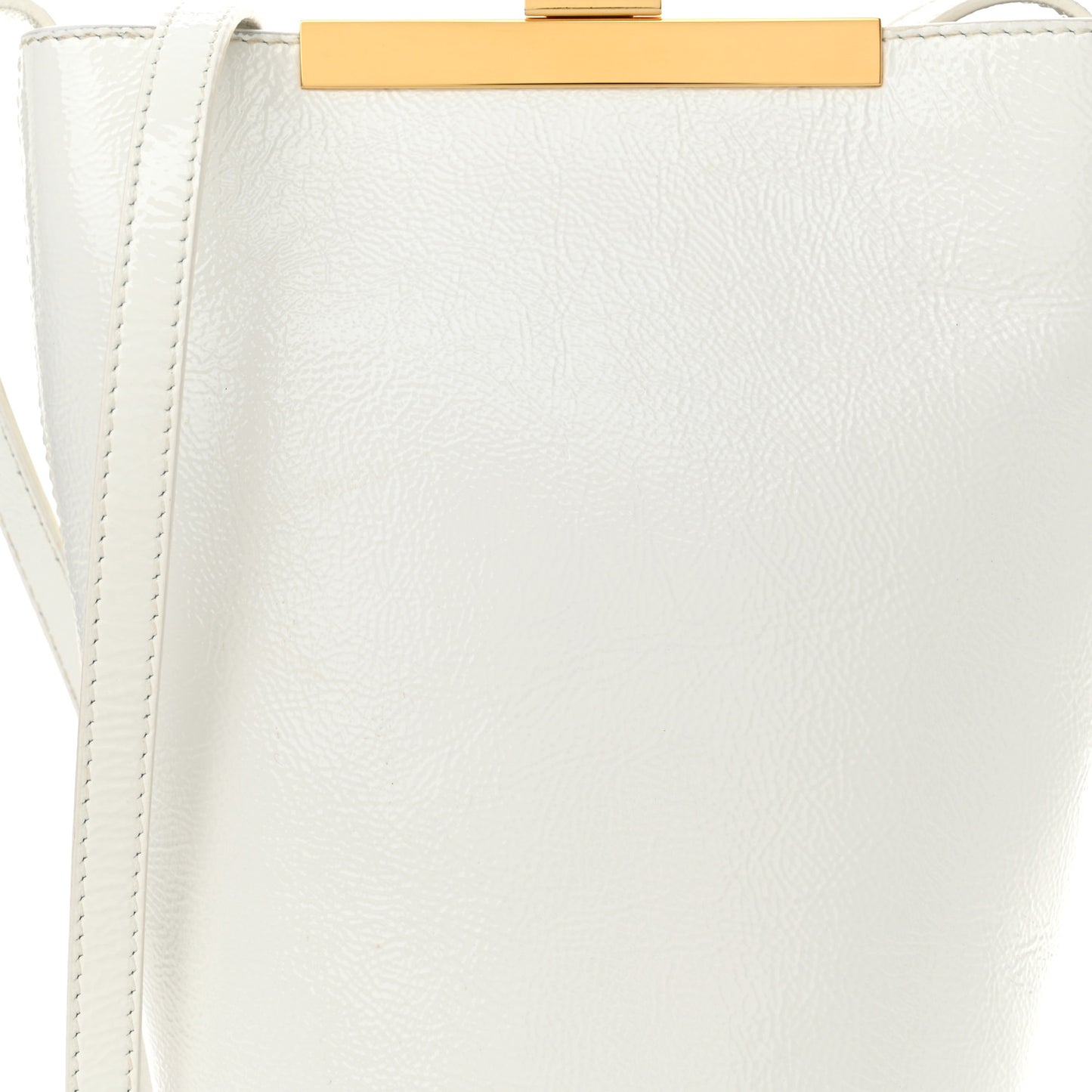 Patent Calfskin Etta Crossbody White