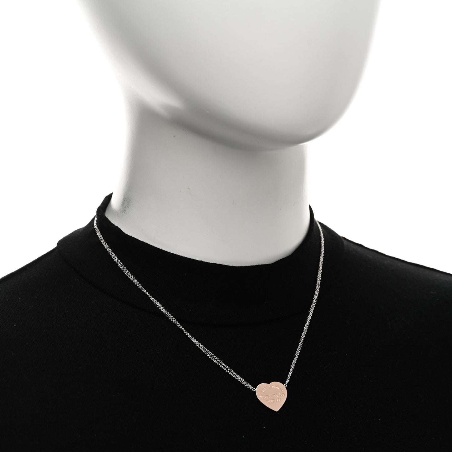 Sterling Silver Rubedo Return to Tiffany Heart Tag Necklace