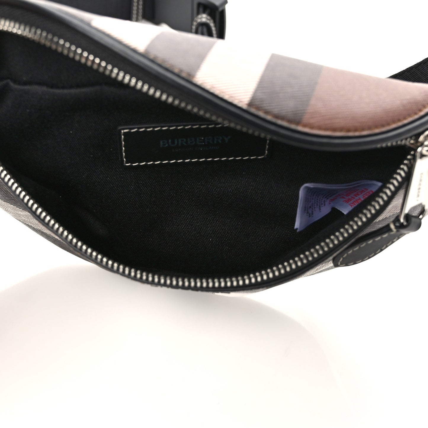 E-canvas Check Cason Bum Bag Dark Birch Brown
